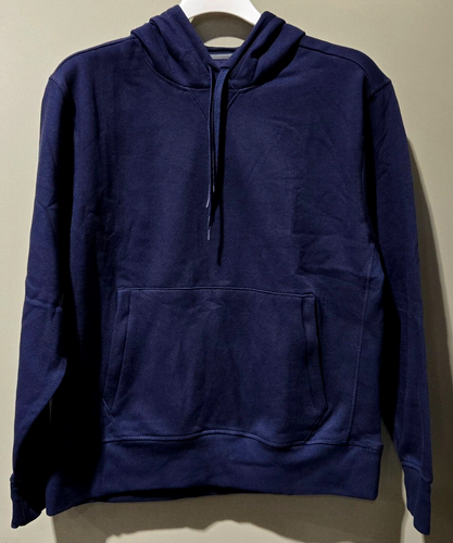 All in Motion Men's Size XL 46/48 Navy Blue Soft Fleece Hooded Sweatshirt - Bild 1 von 5