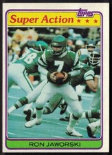 1981 Topps #408 Ron Jaworski Super Action Philadelphia Eagles
