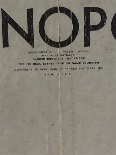 1946 VINTAGE Monopoly Game Board ONLY - Picture 7 of 16