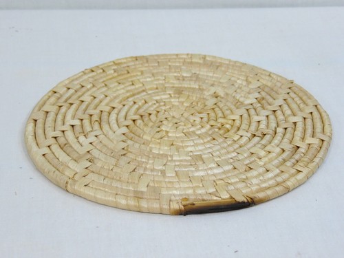 Vintage Rattan Bear Woven Trivet Wall Basket Holder Kitchen Decor Boho - Picture 7 of 7