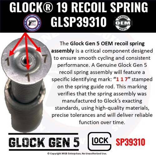 Glock 19 Gen 5 Upper Parts Kit OEM | G19 UPK Factory Slide Kit Complete Assembly - Picture 3 of 19