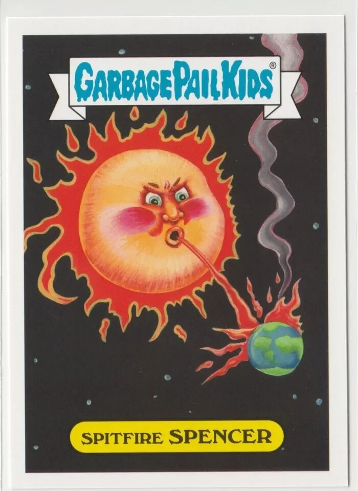 Spitfire Spencer 1a Garbage Pail Kids GPK 2017 Adam-geddon Series Card