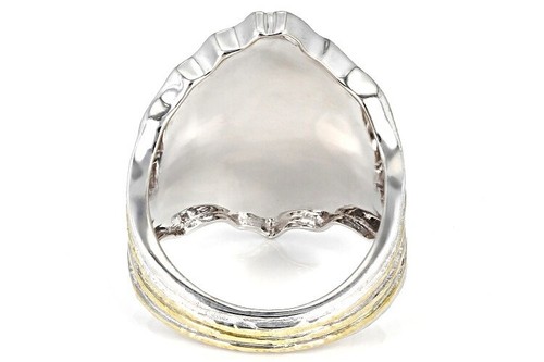 KOADON(R) RHODIUM OVER STERLING SILVER RING SIZE 5 - Picture 3 of 4