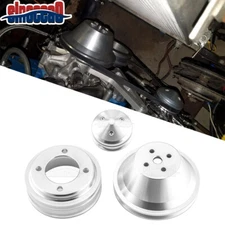 For Small Block Ford 289 302 351W 351C Water Pump&Crankshaft&Alternator Pulley