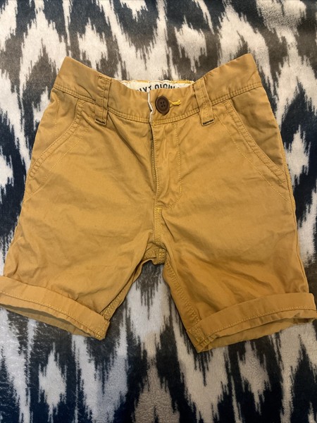 Next Tan Brown Chinos Shorts 3 Yrs 98cm 100% Cotton