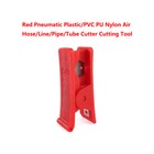 Red Pneumatic Plastic/PVC PU Nylon Air Hose/Line/Pipe/Tube Cutter Cutting Tool 