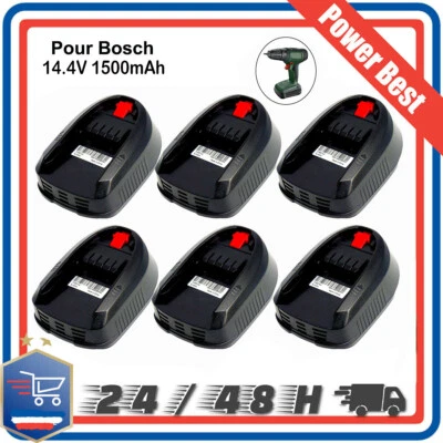 Pour Bosch Batterie 1,5 Ah 142607336037 2607336038 14,4V PSR PSB LI-2 Li-Ion FR