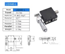 X Axis Manual Fine-tuning Platform Moving Slide Table Translation Table