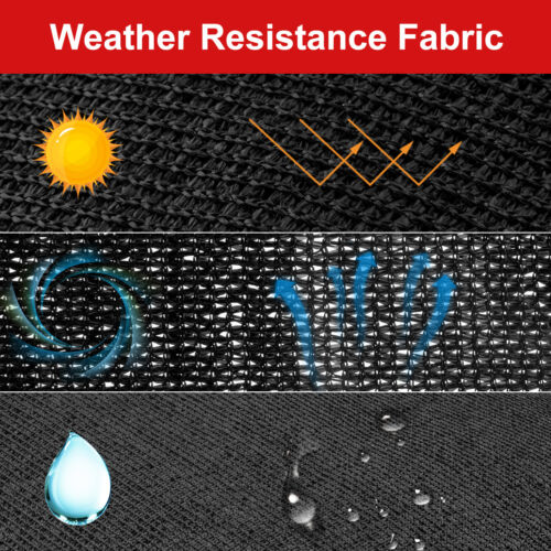 3x50ft Privacy Fence Screen Garden Yard Windscreen Mesh Yard Outdoor Shade Cover - Picture 13 of 23