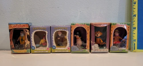 6 Vintage Marx TV Tinykins Fairykins Figures Toys Alfy Gator Cindy Bear Mr Jinks