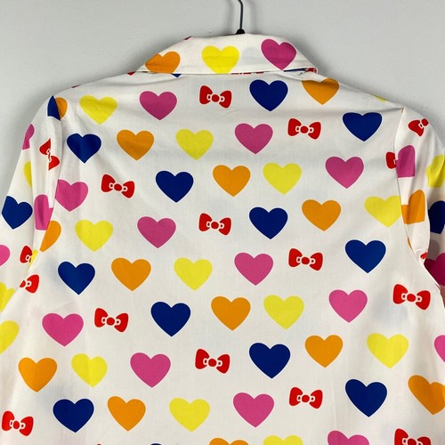 ModCloth x Hello Kitty Supercute Love Button-Up Top Size Small Hearts - Picture 7 of 9