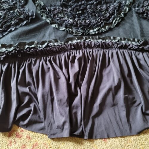 Whistles London Black Mesh Flare Skirt Women's Size 4 - Picture 3 of 9