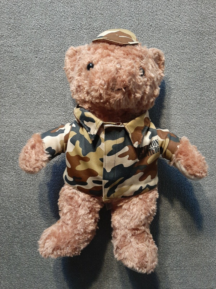 Camo teddy shop bear jacket