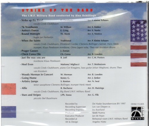 J.W.F. Military Band with Alex Schillings - Strike Up The Band (brand new CD) - Picture 2 of 2