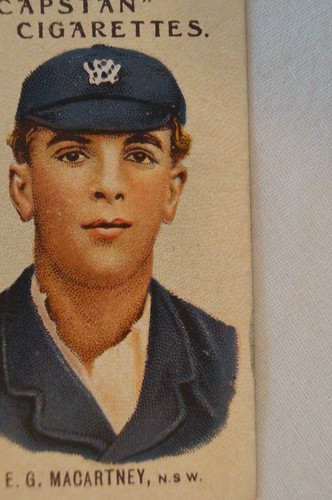 CAPSTAN - Vintage 1900's Cricket Card - E.G. Macartney - New South Wales - Picture 5 of 5