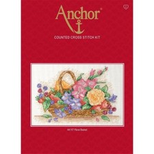 Anchor Set punto croce "Cestino di fiori", schema di conteggio