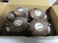 Flap Wheel,AO,1-1//2x1x1//4-20 Shank,60G ARC ABRASIVES 12189