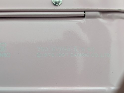 Vintage Sanrio Little Twin Stars 1987 Metal Shoulder Strap Lunch Box - Picture 10 of 10