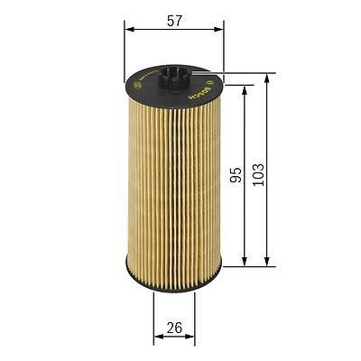 BOSCH Oil Filter for Vauxhall Astra Turbo 1.4 Litre October 2010 to October 2015 - Picture 5 of 9