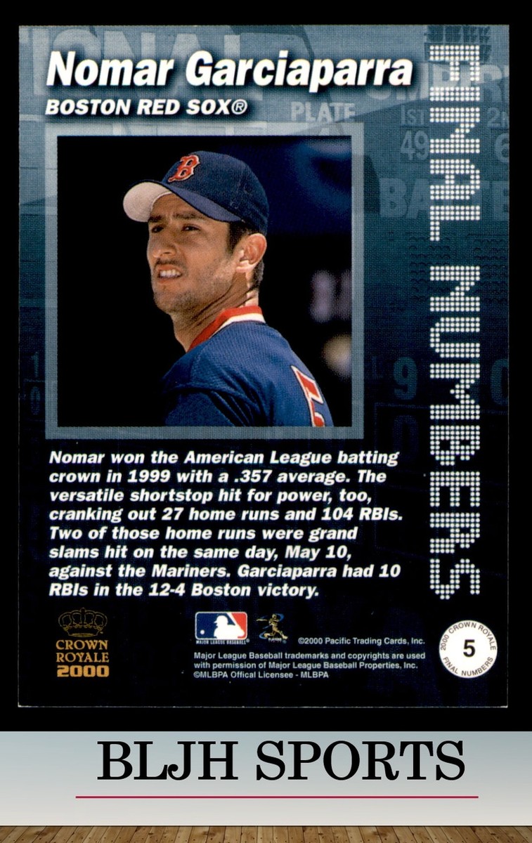2枚　CROWN E2000 NOMAR GARCIAPARRA 2000 Pacific Crown Collection #2 NOMAR GARCIAPARRA Timber