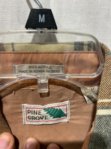 Vtg Pine Grove Pearl Snap Flannel M - Picture 5 of 5