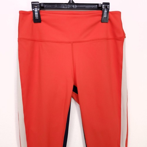 Splits59 Leggings Red Color Block Womens Size Large 26" Inseam - Picture 5 of 12