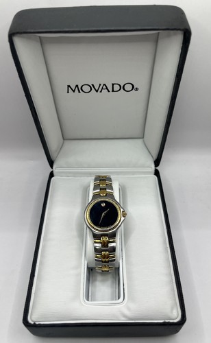 Movado 2 Tone Damen Museumsuhr mit Box  - Bild 1 von 3