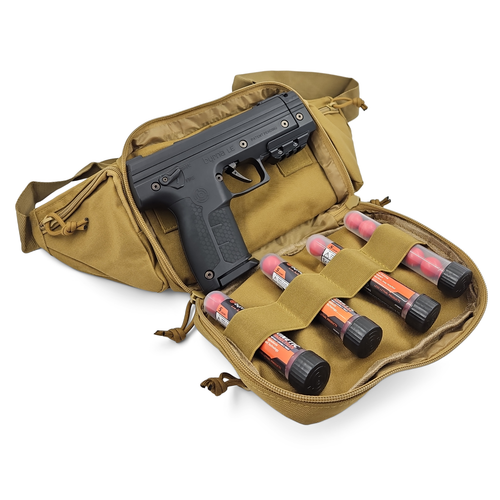 Concealed Carry Waist Shoulder Fanny Pack - for BYRNA EP SD LE - (Bag-Backpack)