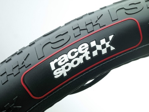 Steering Wheel Cover Sumer Race Sport Soft Rubber Grip Car - BLACK RS DELUXE - Picture 4 of 8