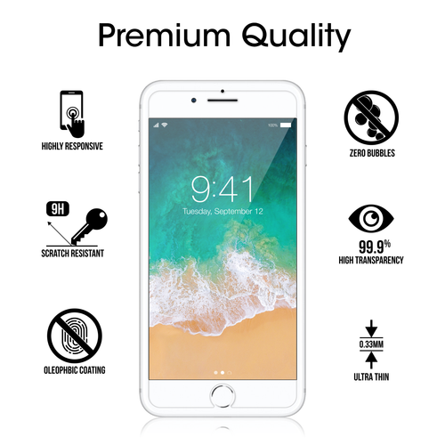 Protector de pantalla de vidrio templado real 9H para iPhone 13 12 Pro Max Mini 11 XR SE2 - Imagen 15 de 30
