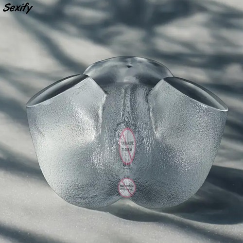 3D Realistic Ice Male Masturbator Large Transparent Pussy Ass Adult Sex Toy - Picture 15 of 15