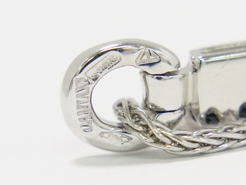 DAMIANI Mystery Cross Necklace Diamond Black Diamond 750 White Gold 10.6g - Picture 9 of 9