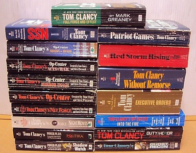 RANDOM MIX Huge Big Lot 37 Tom Clancy PB Op-Center/Net Force/Jack Ryan/Power P..