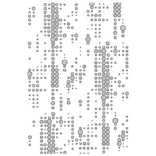 Tim Holtz 3-D Texture Fades ~ DOTTED ~ Sizzix Embossing Folder ~ 666292