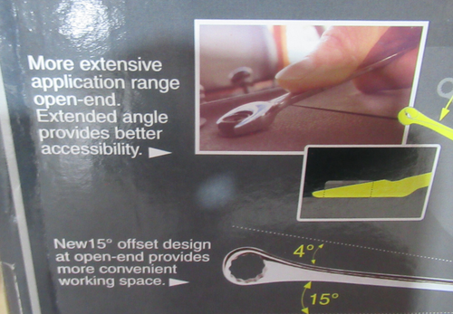 ASTRO 7117 12PC. HIGH TORQUE 90 DEGREE OFFSET BOX & OPEN END WRENCH SET - Picture 9 of 14