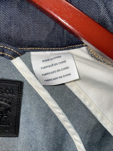 Levis Commuter Button Up Blue Denim Jean Jacket Vented w/ Stowable Hood Size L - Picture 15 of 18