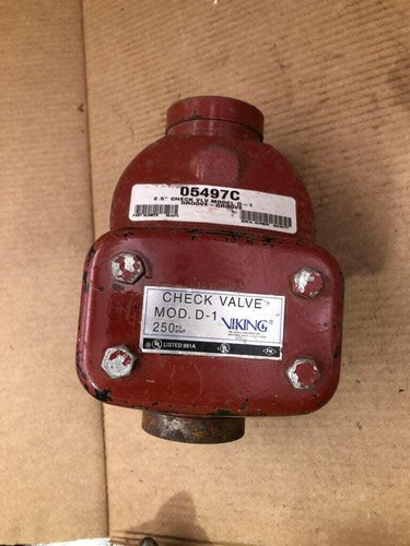 Viking D-1 2-1/2" Cast Iron Swing Check Valve 250PSI 05497C - Picture 5 of 5