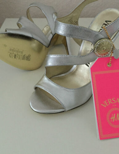 Versace for H&M Schuhe High Heels Silver EUR 37 38 39 40 US 6 7 8 9 UK 4 5 6 7 - Bild 2 von 3