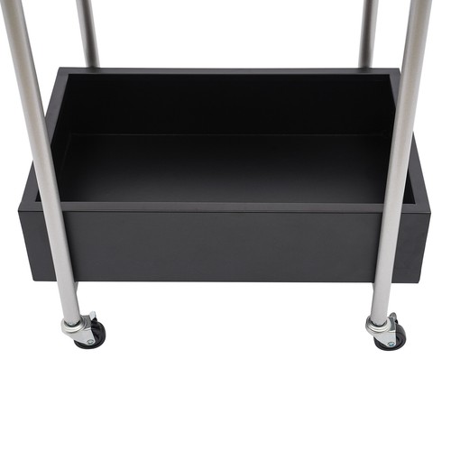 Carro de almacenamiento de 3 niveles cocina baño estante rodante móvil carro de servicio - Imagen 8 de 9