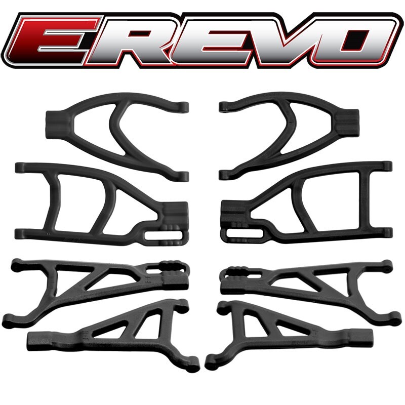 RPM Black Complete Suspension A-Arm Set for Traxxas E-Revo 2.0 VXL  Brushless | eBay