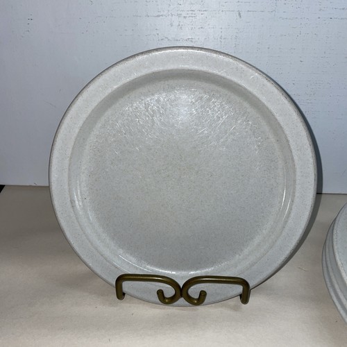 7 Hoganas Keramik Stoneware Sweden Salad/Dessert 7.5 inches Speckled Off White - Picture 9 of 11