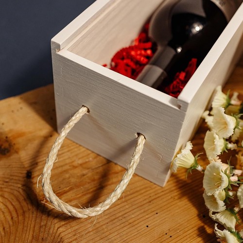 Weinkiste Holz Weinkisten aus Holz Flaschenbox aus Holz Weinbox für 1 Flasche - Bild 45 von 48