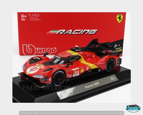 BURAGO 1/43 FERRARI 499P 3.0L TURBO V6 #51 WINNER 24H LE MANS 2023 18-36312-51 - Imagen 1 de 2