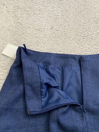 Signature Damen 2-teiliges 3/4 Ärmel gefüttertes Blazer & Rock Set blau-grau Größe 12 - Bild 18 von 18