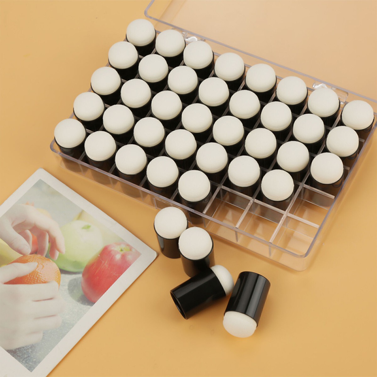 40 Pcs Finger Sponge Daubers Finger Painting