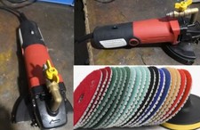 Wet Polisher Grinder 75PCS 5" graitemarle quartz stone concrete floor polish pad