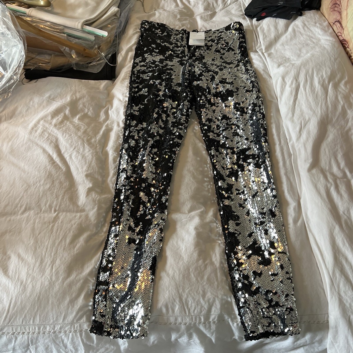 Isabel Marant Silver Shimmer Pants Isabel Marant Silver Sequin - Main Image