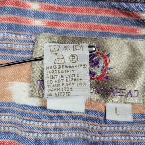 Territory Ahead Shirt Mens Large Colorful Geometric Southwestern Aztec Vented - Picture 11 of 11
