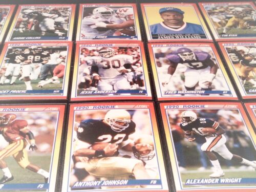 NFL ROOKIE CARD COLLECTION SCORE 1990 Football Rookies 61 Card Lot Near Mint - Picture 2 of 5