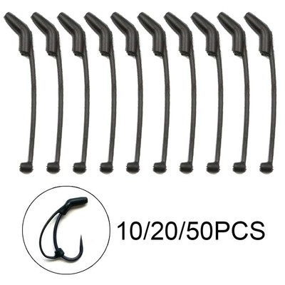 50pcs Karpfenangeln Zubehör Haken Ärmel Hair Rig Soft Sleeves 50pcs Karpfenangeln Zubehör Haken Ärmel Hair Rig Soft Sleeves
